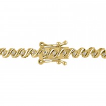 Diamond Accented Tennis Bracelet in Vermeil (0.50ct)