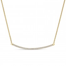 Round Diamond Necklace 18k Yellow Gold (0.20 ct)