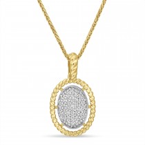 Round Diamond Fashion Pendant 18k Yellow Gold (0.25 ct)