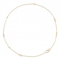 Round Diamond Necklace 18k Yellow Gold (0.30 ct)