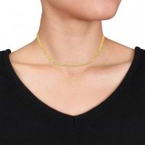 Multi Strand Necklace 18k Yellow Gold
