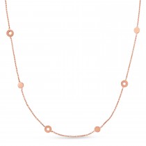 Fancy Circles Necklace 18k Rose Gold
