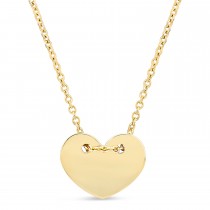 Heart Necklace 18k Yellow Gold