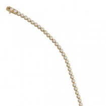 Diamond Bezel-Set Tennis Bracelet in 14K Yellow Gold (2.00ct)