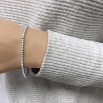 Eternity Lab Grown Diamond Tennis Bracelet 14k White Gold (3.51ct)