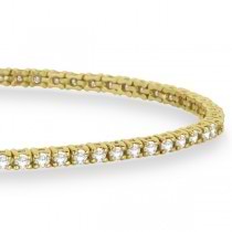 Eternity Diamond Tennis Bracelet 14k Yellow Gold (2.10ct)