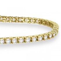Eternity Diamond Tennis Bracelet 14k Yellow Gold (3.51ct)