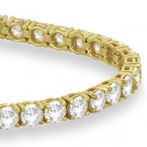 Eternity Lab Grown Diamond Tennis Bracelet 14k Yellow Gold (10.01ct)
