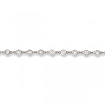 Diamonds by The Yard Eternity Bracelet in 14k White Gold (1.08ct)