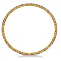 Stackable Diamond Bangle Eternity Bracelet 14k Yellow Gold (7.00ct)