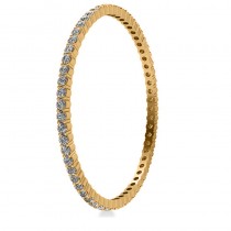 Stackable Diamond Bangle Eternity Bracelet 18k Yellow Gold (9.00ct)