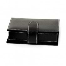 Leather Travel Jewelry Case with Mirror