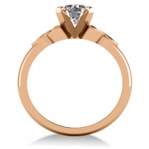 Celtic Love Knot Solitaire Engagement Ring Setting 14k Rose Gold