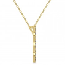 Diamond Clover Pendant Necklace 14K Yellow Gold (0.40ct)