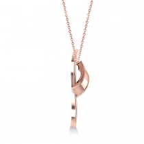 Summer Flip-Flop Pendant Necklace in 14k Rose Gold