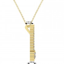 Diamond Locked Circle of Life Pendant Necklace 14k Yellow Gold (0.46ct)