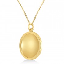 Large Pickleball Pendant Necklace 14k Yellow Gold