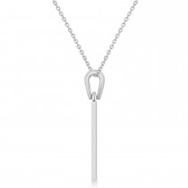 Israel Flag with Star of David Pendant Necklace in Sterling Silver