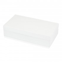 Eight-pair Cufflinks Storage Box White Lacquered Finish