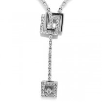 3.65ct 14k White Gold Diamond Necklace