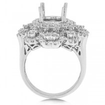 2.37ct 18k White Gold Diamond Semi-mount Ring