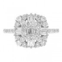 1.12ct 18k White Gold Diamond Lady's Ring