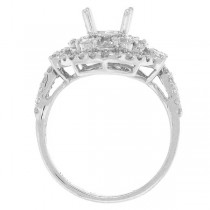 1.52ct 18k White Gold Diamond Semi-mount Ring