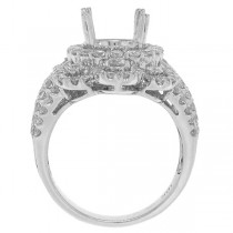 2.48ct 18k White Gold Diamond Semi-mount Ring
