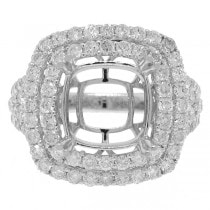 1.56ct 14k White Gold Diamond Semi-mount Ring