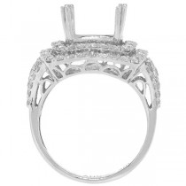 1.56ct 18k White Gold Diamond Semi-mount Ring