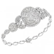4.81ct 18k White Gold Diamond Lady's Bracelet