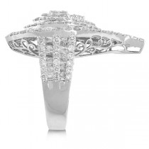 5.07ct 18k White Gold Diamond Baguette Lady's Ring