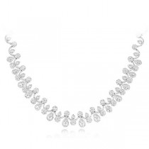 17.83ct 18k White Gold Diamond Necklace