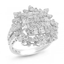 2.34ct 18k White Gold Diamond Lady's Ring