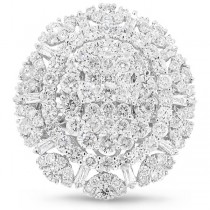 4.25ct 18k White Gold Diamond Lady's Ring