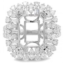 1.72ct 18k White Gold Diamond Semi-mount Ring