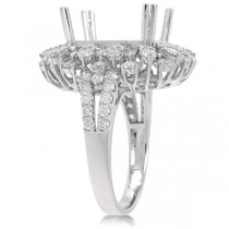 1.72ct 18k White Gold Diamond Semi-mount Ring