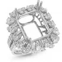 1.94ct 18k White Gold Diamond Semi-mount Ring