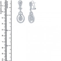 1.88ct 18k White Gold Diamond Earrings