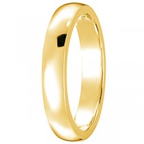 Custom-Made Dome Comfort Fit Wedding Ring Band 18k Yellow Gold (3mm)