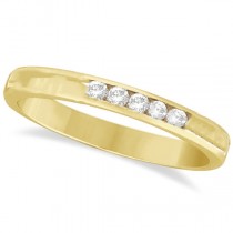 Custom-Made Channel-Set Diamond Ring Band in 18k Yellow Gold (0.33ct)