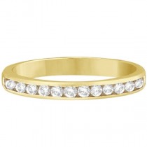 Custom-Made Channel-Set Diamond Ring Band in 18k Yellow Gold (0.33ct)