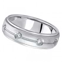 Diamond Wedding Ring in Platinum for Men (0.40 ctw)