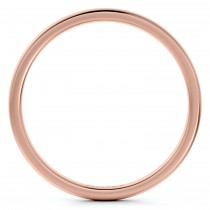 Dome Comfort Fit Wedding Ring Band 14k Rose Gold (2mm)