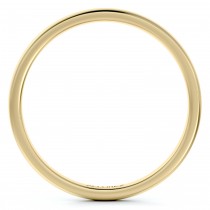 Dome Comfort Fit Wedding Ring Band 14k Yellow Gold (2mm)