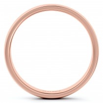 Dome Comfort Fit Wedding Ring Band 14k Rose Gold (4mm)