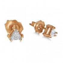 Triangle Diamond Stud Earrings in 14k Yellow Gold (0.25ct)