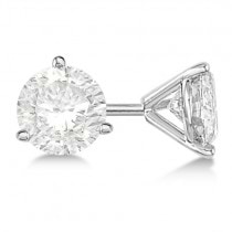 0.50ct. 3-Prong Martini Lab Grown Diamond Stud Earrings 14kt White Gold (H, SI1-SI2)