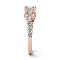 Diamond Engagement Ring Luxury Setting 14k Rose Gold (1.00ct)