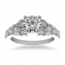 Diamond Engagement Ring Luxury Setting 14k White Gold (1.00ct)